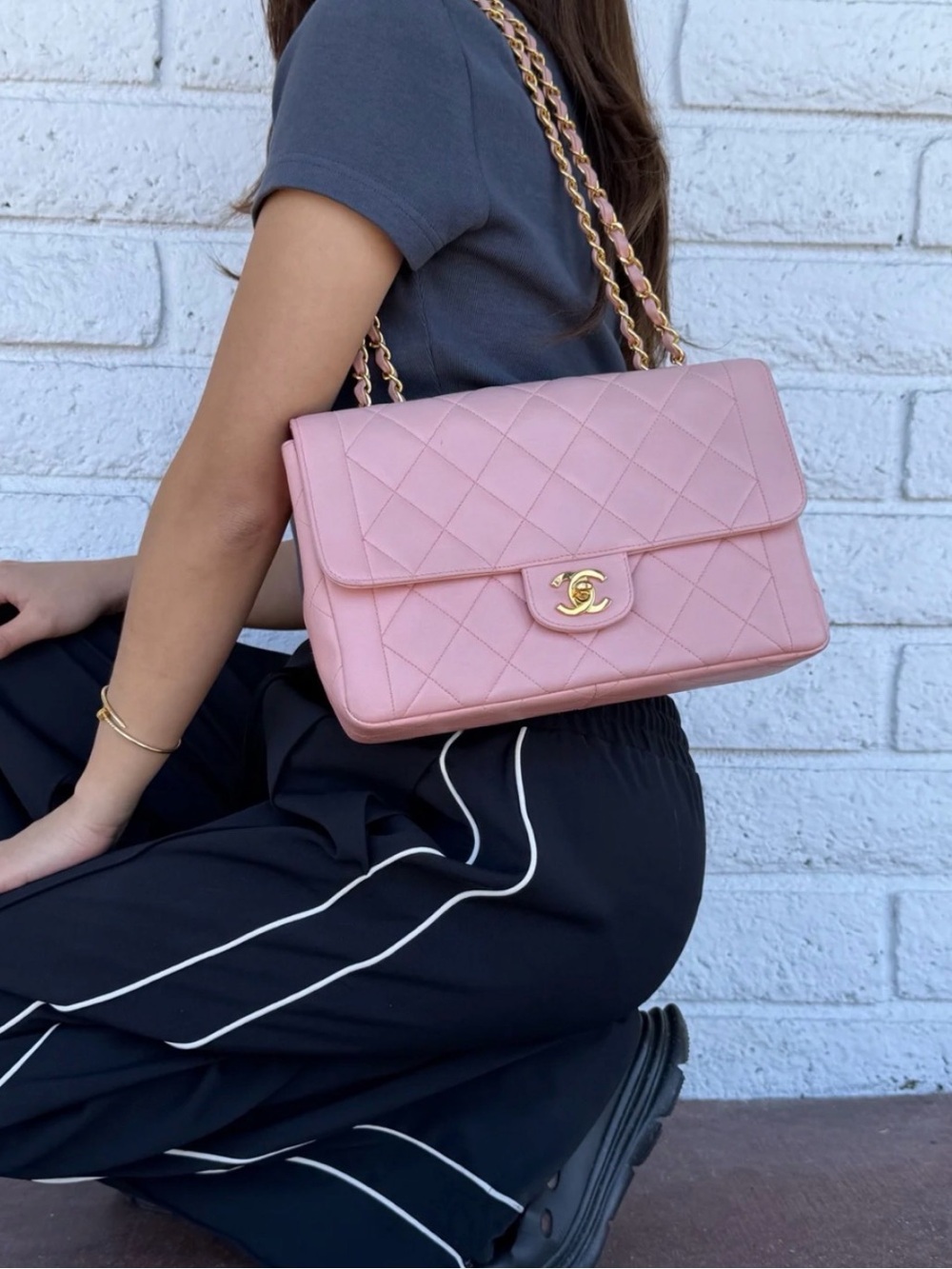 CHANEL pink vintage Diana